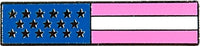 American Flag Pin Pink