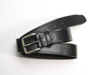Leather Belt With Creased Lines