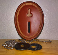 Recessed Belt Clip Badge Holder With Pocket And Neck Chain