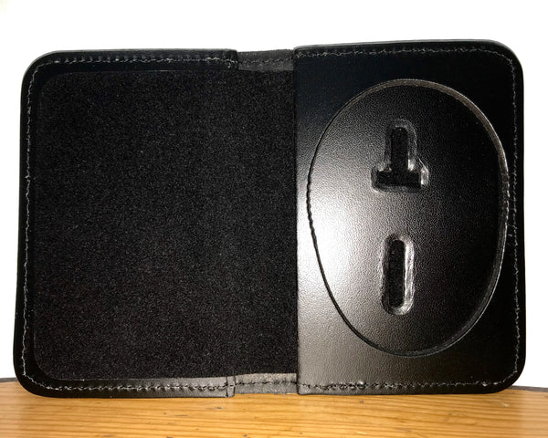 Duty Leather Book Style Case With Badge Cutout